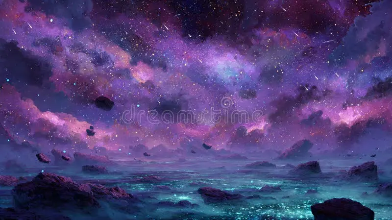 澳门荷官宇宙星云梦幻背景